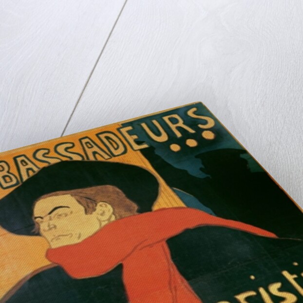 Ambassadeurs: Aristide Bruant, 1892 by Henri de Toulouse-Lautrec