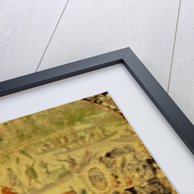 One of a pair of panels depicting the encounter between Hernando Cortes and Montezuma: Montezuma and his followers, 1698 by Miguel and Juan Gonzalez