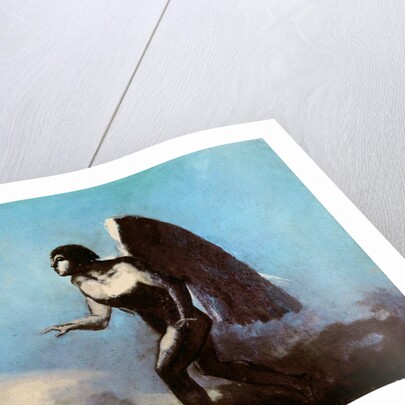 The Winged Man or, Fallen Angel, before 1880 by Odilon Redon