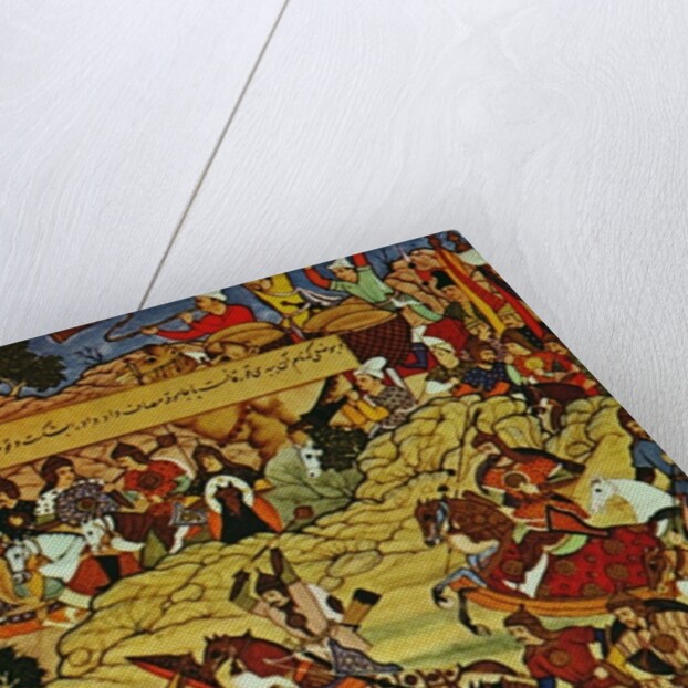 Genghis Khan in battle, preceded by Gebe, one of his generals by Anonymous