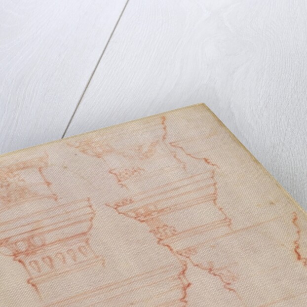 W.18v Study of column capitals by Michelangelo Buonarroti