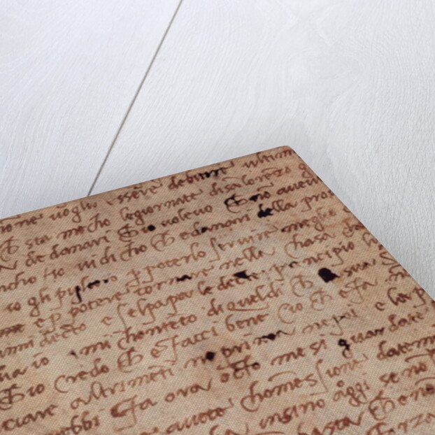 1895-9-15-503 W.34v Page of handwriting by Michelangelo Buonarroti