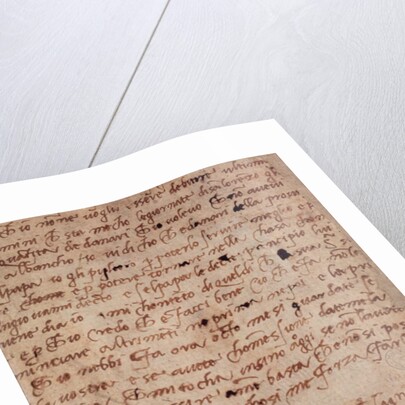 1895-9-15-503 W.34v Page of handwriting by Michelangelo Buonarroti