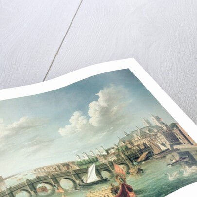 The Thames below Westminster Bridge by William James