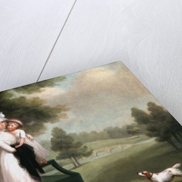 Woman and Child in Park by Richard Cosway