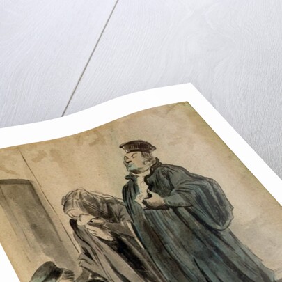 Judge, Woman and Child by Honore Daumier