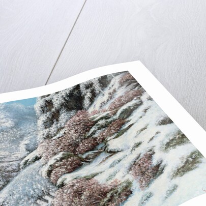 Deer in a Snowy Landscape, 1867 by Gustave Courbet