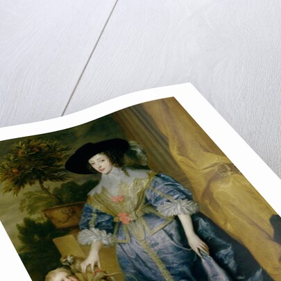 Queen Henrietta Maria and her dwarf Sir Jeffrey Hudson, c.1633 by Anthony van Dyck