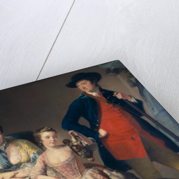 James and Mary Shuttleworth with one of their Daughters, 1764 by Joseph Wright of Derby