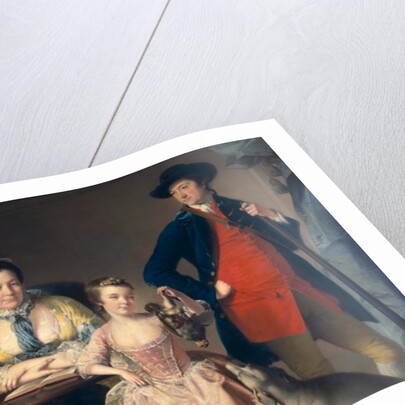 James and Mary Shuttleworth with one of their Daughters, 1764 by Joseph Wright of Derby