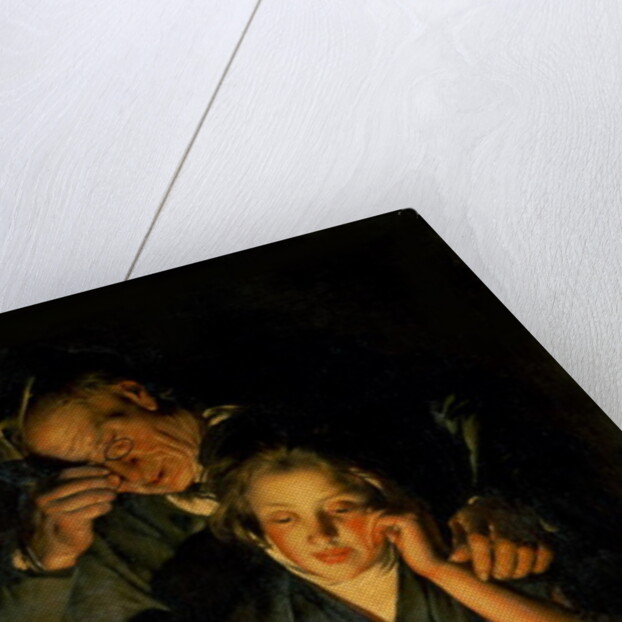 A Girl reading a Letter, with an Old Man reading over her shoulder, c.1767-70 by Joseph Wright of Derby