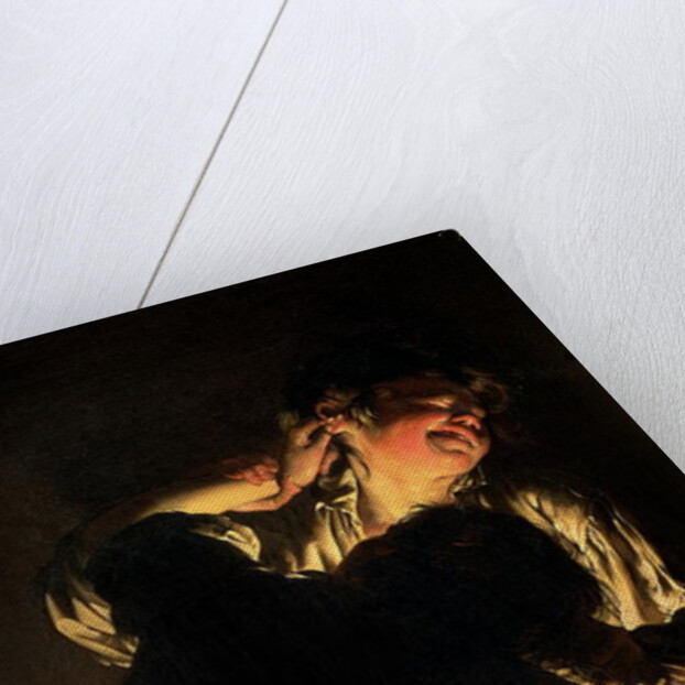 Two Boys Fighting over a Bladder, c.1767-70 by Joseph Wright of Derby