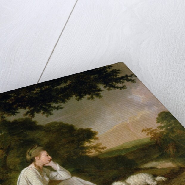 Maria, 'A Sentimental Journey' by Laurence Sterne 1777 by Joseph Wright of Derby