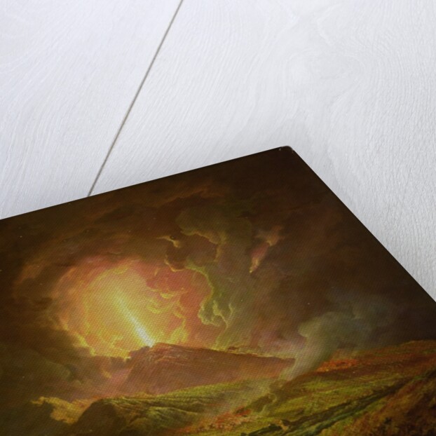 An Eruption of Vesuvius, seen from Portici, c.1774-6 by Joseph Wright of Derby