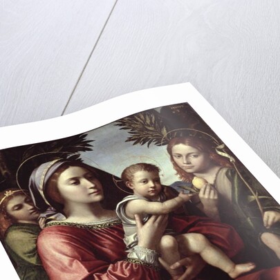 The Virgin and Child, St. John the Baptist and an Angel, c.1514-18 by Paolo Morando