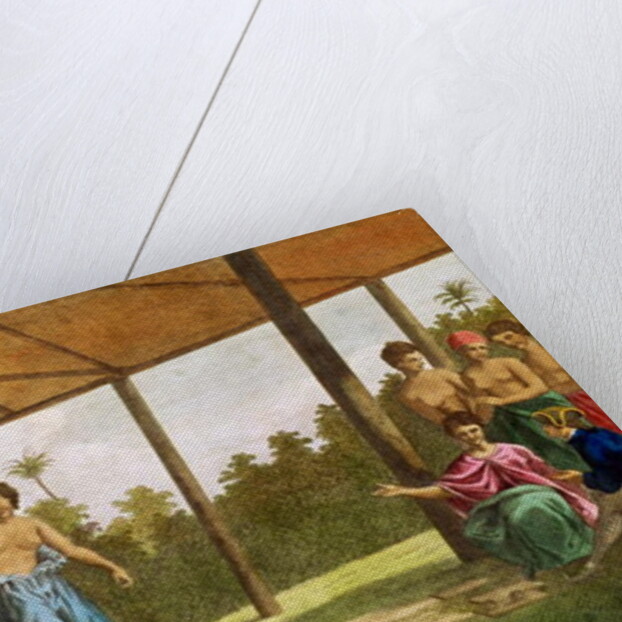 Captain Wallis, on his arrival in O'Taheite, in conversation with Oberea the Queen by English School