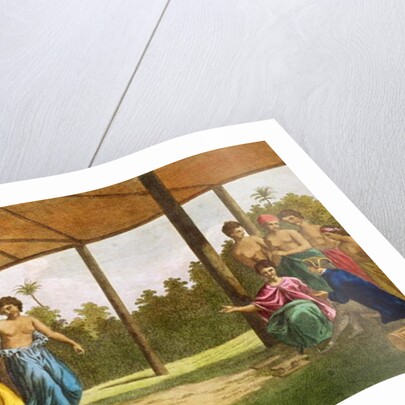 Captain Wallis, on his arrival in O'Taheite, in conversation with Oberea the Queen by English School