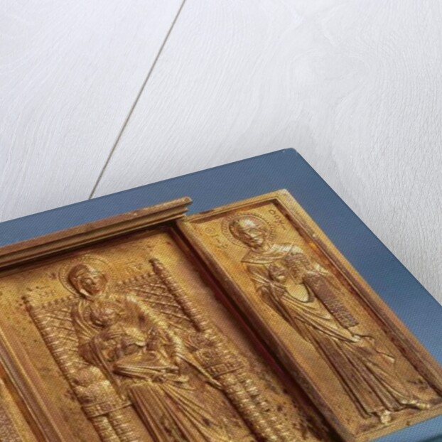 The Virgin and Child Enthroned, between St. Gregory Nazianzus and St. John Chrysostom by Byzantine School