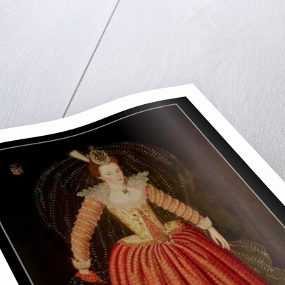 Lucy Harrington, Countess of Bedford, in a masque costume designed by Inigo Jones, 1606 by John de the Elder Critz