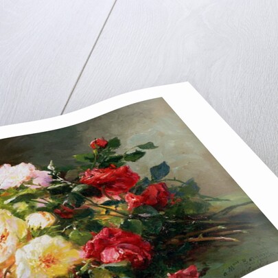 A Bouquet of Roses by Eugene Henri Cauchois