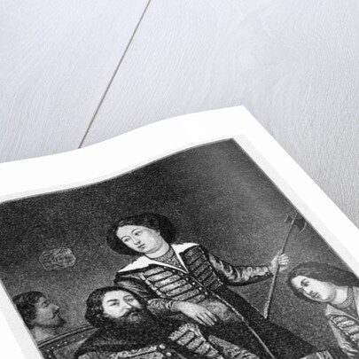 Count Pyotr Semyonovich Prozorovsky with his embassy in England in 1670 by English School