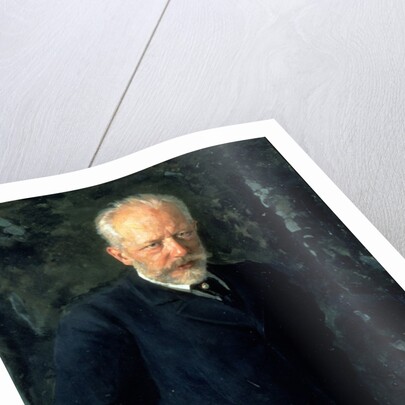 Portrait of Piotr Ilyich Tchaikovsky, Russian composer, 1893 by Nikolai Dmitrievich Kuznetsov