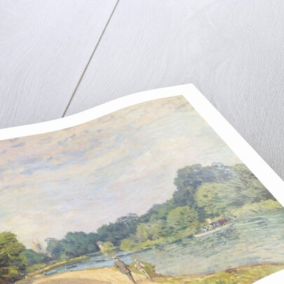 The Thames with Hampton Church, 1874 by Alfred Sisley