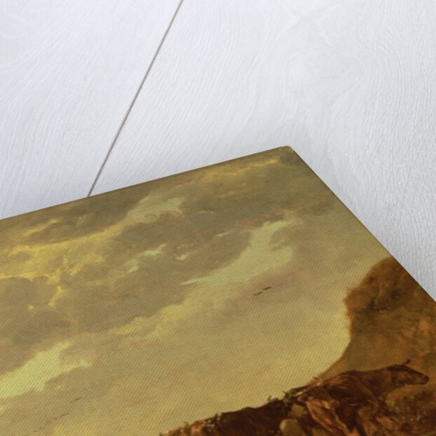 A herdsman with five cows by a river, c.1650-5 by Aelbert Cuyp