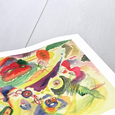 Watercolour with a Red Stain, 1911 by Wassily Kandinsky