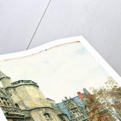 The Courtyard of the Museum of Cluny, c.1878-80 by Stanislas Victor Edouard Lepine