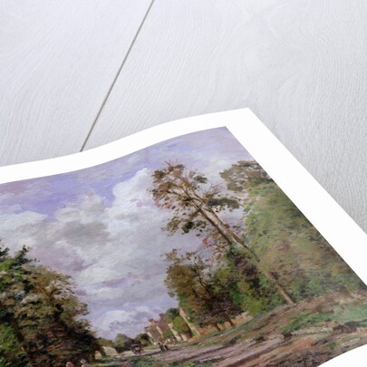 The road to Louveciennes at the edge of the wood, 1871 by Camille Pissarro