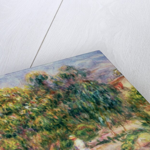 The woman in white in the garden of Les Colettes, 1915 by Pierre Auguste Renoir