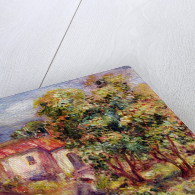 Woman picking Flowers in the Garden of Les Colettes at Cagnes, 1912 by Pierre Auguste Renoir