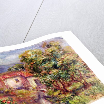 Woman picking Flowers in the Garden of Les Colettes at Cagnes, 1912 by Pierre Auguste Renoir