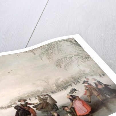 Skaters and a golf party on the ice by David Vinckboons