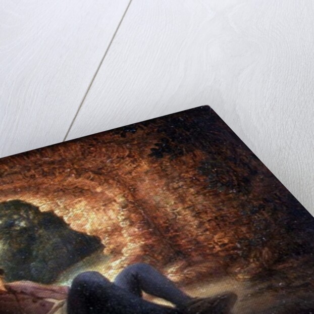 Peasant sleeping in a ruined vault, 1644 by Adriaen Jansz. van Ostade