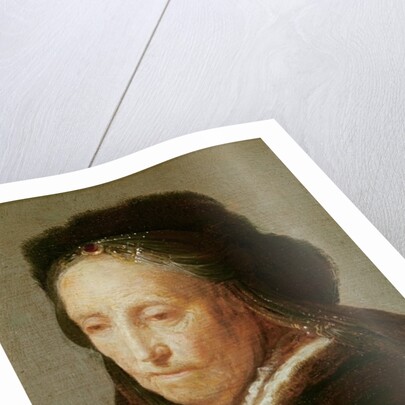 Study of an Old Woman, c.1600-1700 by Rembrandt Harmensz. van Rijn