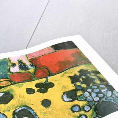 Still life with a colourful tablecloth, 1909 by Alexej von Jawlensky