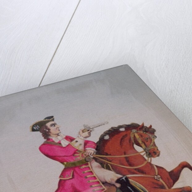 Captain MacHeath, the highwayman hero of 'The Beggar's Opera' by John Gay, pub. by Redington by English School