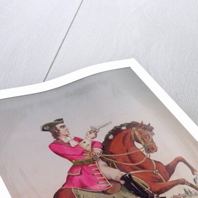 Captain MacHeath, the highwayman hero of 'The Beggar's Opera' by John Gay, pub. by Redington by English School