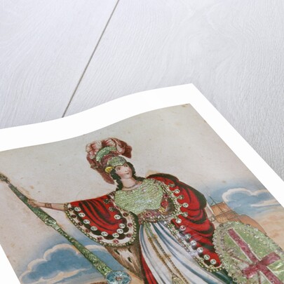 Mrs. Pope as Britannia by English School