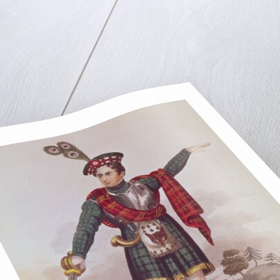 Mr. Macready in the role of Rob Roy Macgregor by English School