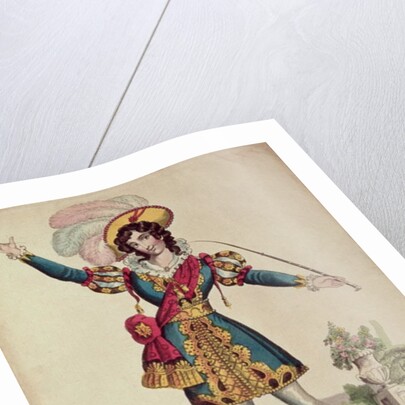 Madame Vestris in the role of Don Giovanni from Mozart's opera 'Don Giovanni' by English School