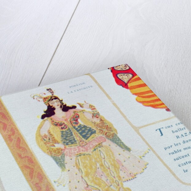 Zobeide, the favourite concubine and leader of the harem of Shariar by Leon Bakst