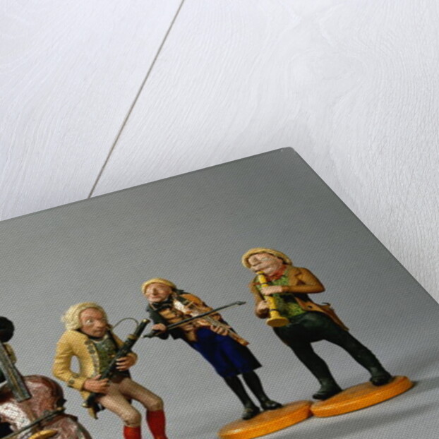 Caricature figurines of musicians by German School