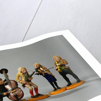 Caricature figurines of musicians by German School