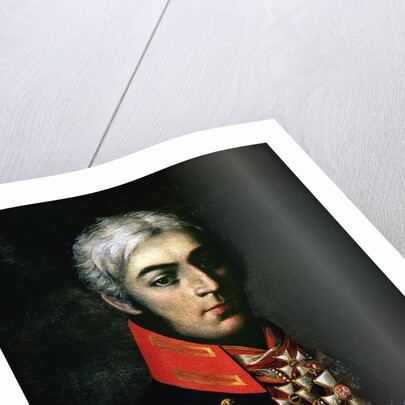 Portrait of Prince Peter Bagration Russian general by School Russian