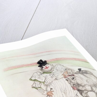 At the Circus: performing horse and monkey, 1899 by Henri de Toulouse-Lautrec