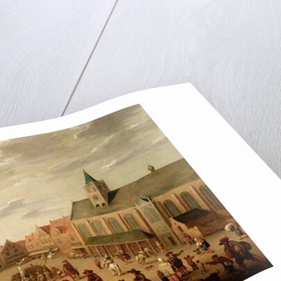 A military procession in the town square of Amersfoort by Joost Cornelisz. Droochsloot