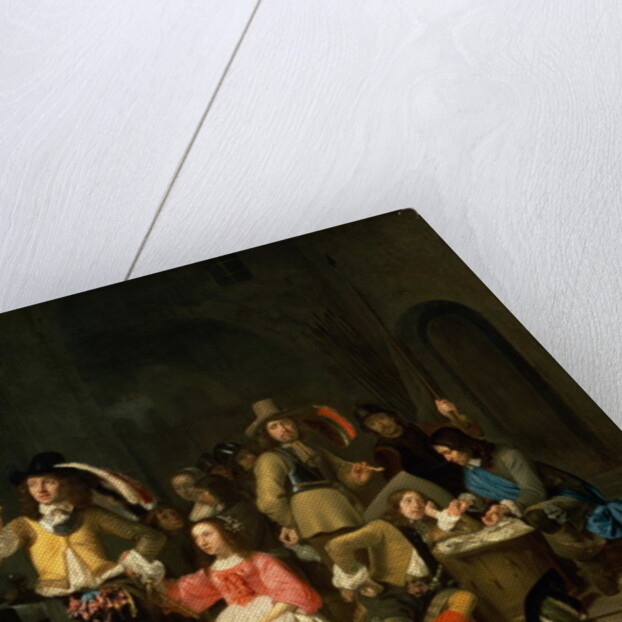 A Company of Soldiers in a Guardroom preparing for Battle by Simon Kick